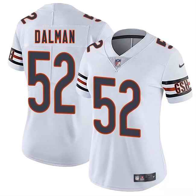 Women's Chicago Bears #52 Drew Dalman White 2025 Vapor Stitched Jersey(Run Small)
